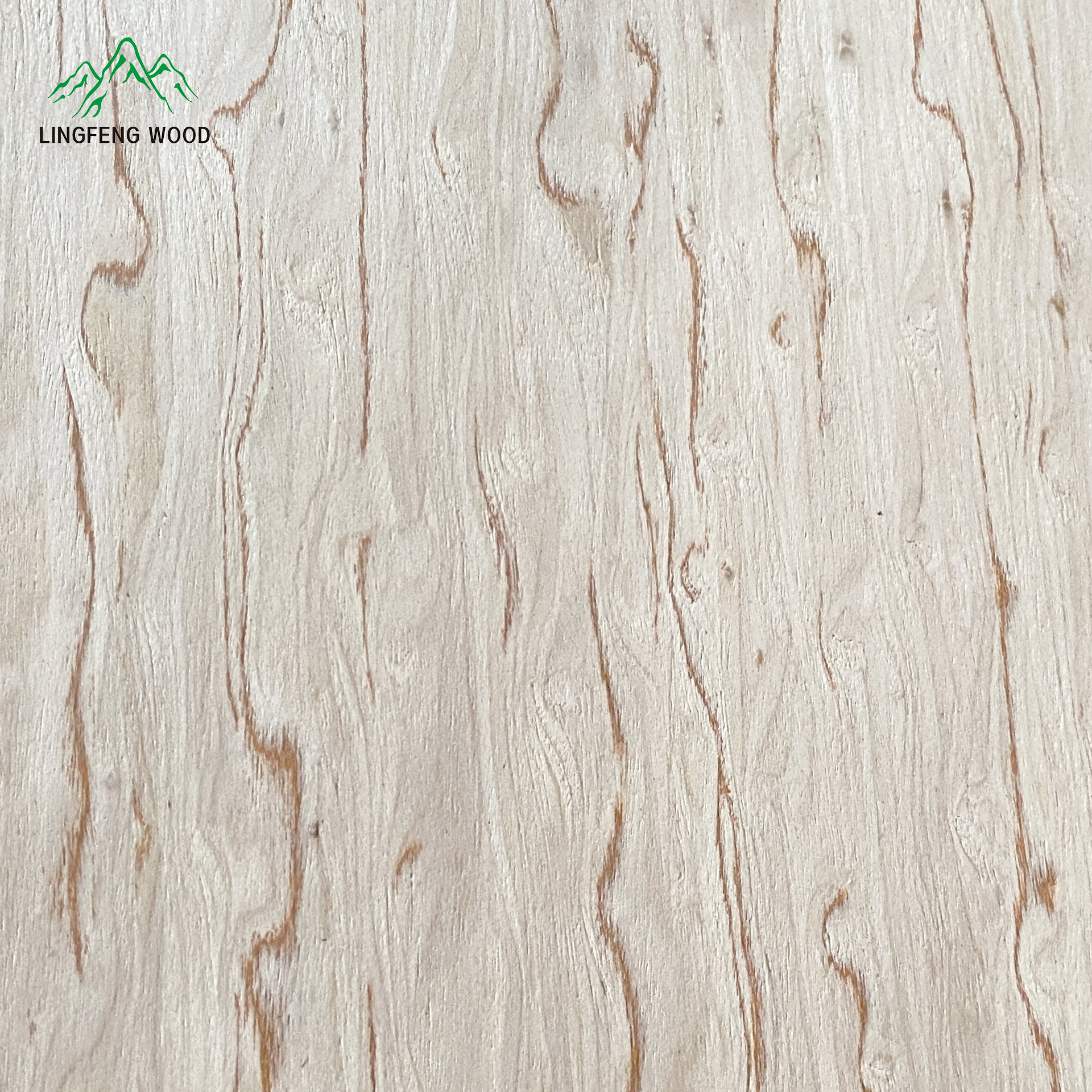 0.4mm Rare Birch Burl Engineered Wood Veneer with Fleece Back