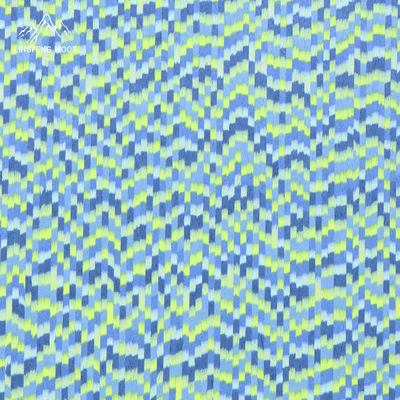 Engineered Veneer Camouflage Peacock Blue Feathers Color 0.4mm